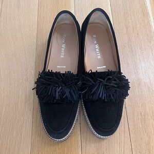 Ron White Black Suede Women's Shoes